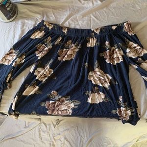 Off the shoulder floral top